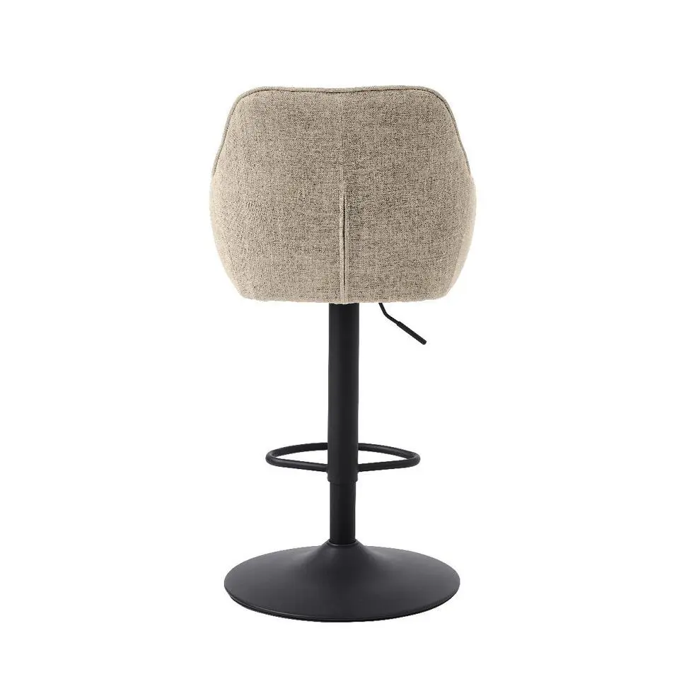 Nordic Home - Ellis verstelbare barstoel stof - beige
