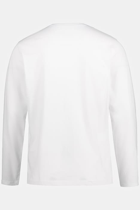 JP 1880 Langarmshirt, Basic, Langarm, V-Ausschnitt, bis 8 XL