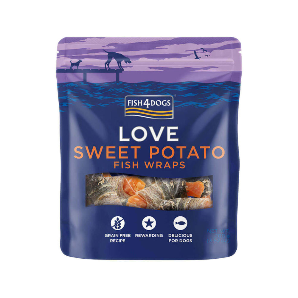 Fish4Dogs Sweet Potato Fish Wraps