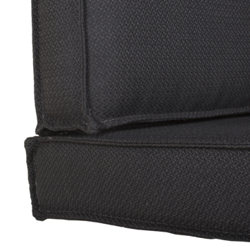Hoekset palletkussen Baya zwart - set van 3