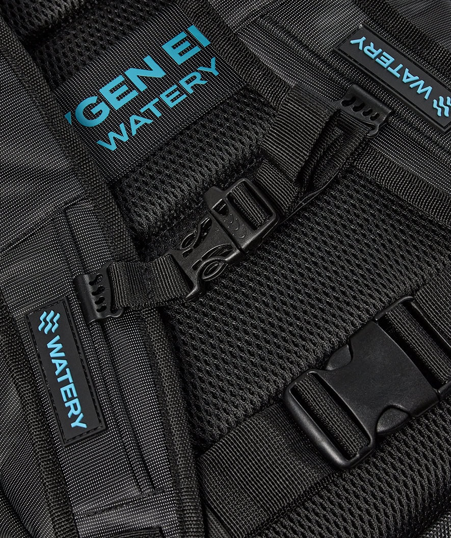 Watery svømmetaske - Oxygen Elite 45L - Sort