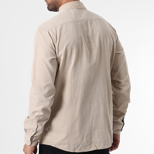 Chemise Manches Longues Velours Juan 21104208 Beige