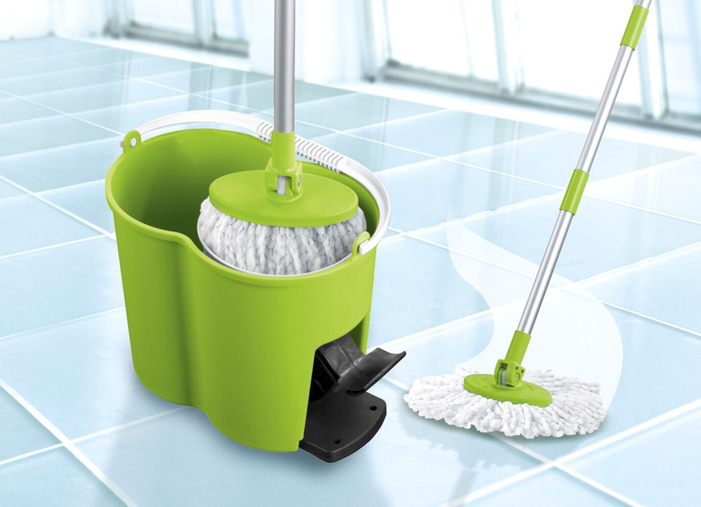 Power-Wischmopp Set Antibakteriell Deluxe