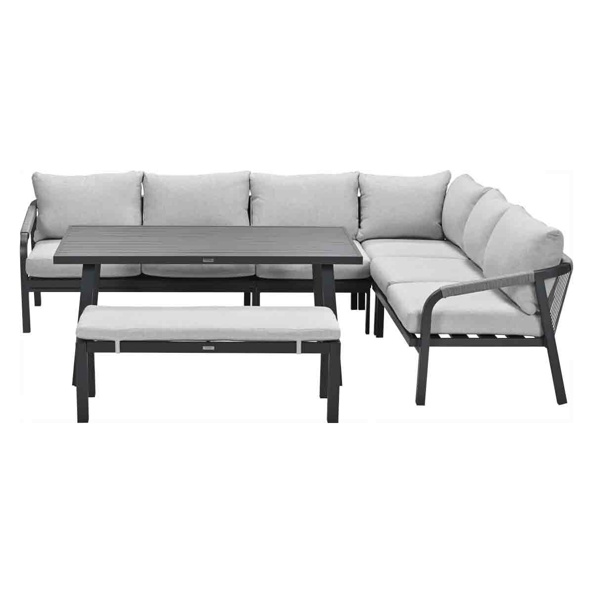 Garden Impressions Tarera donker grijs - 6-delige loungediningset