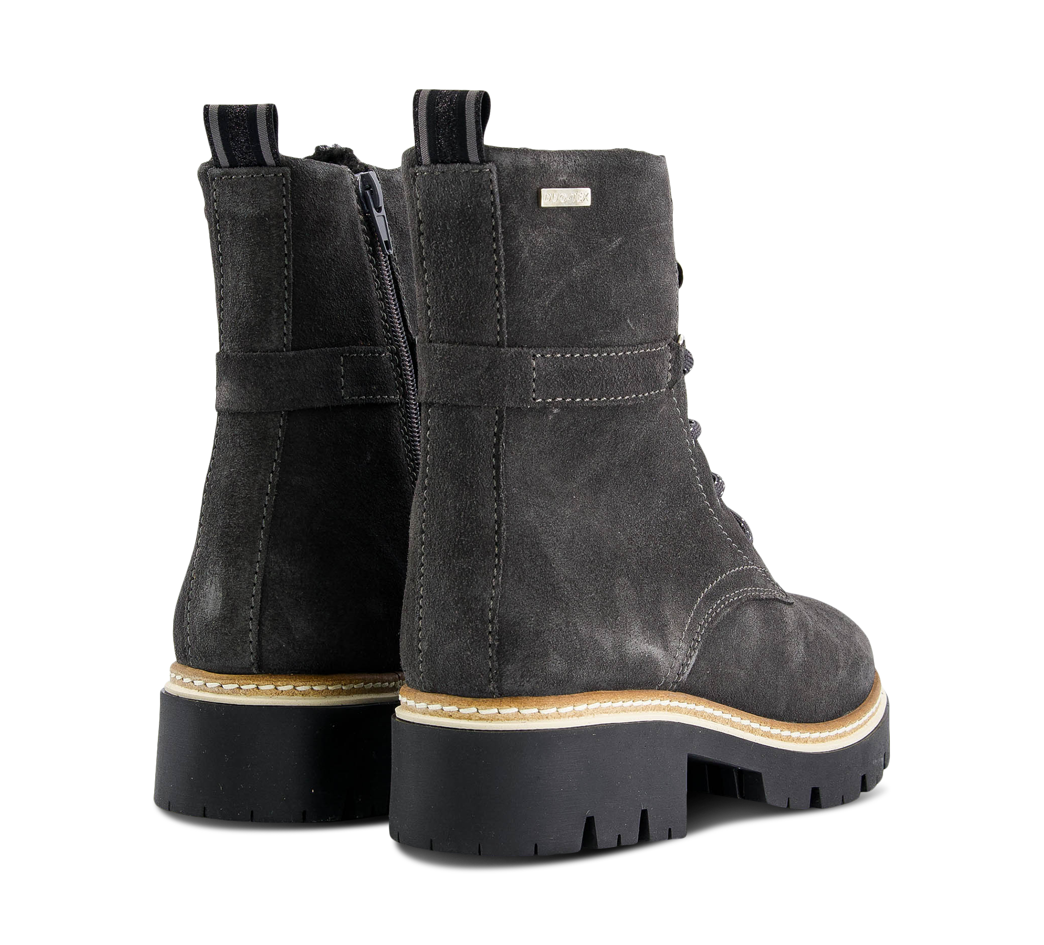 Tamaris Schnürstiefel grau