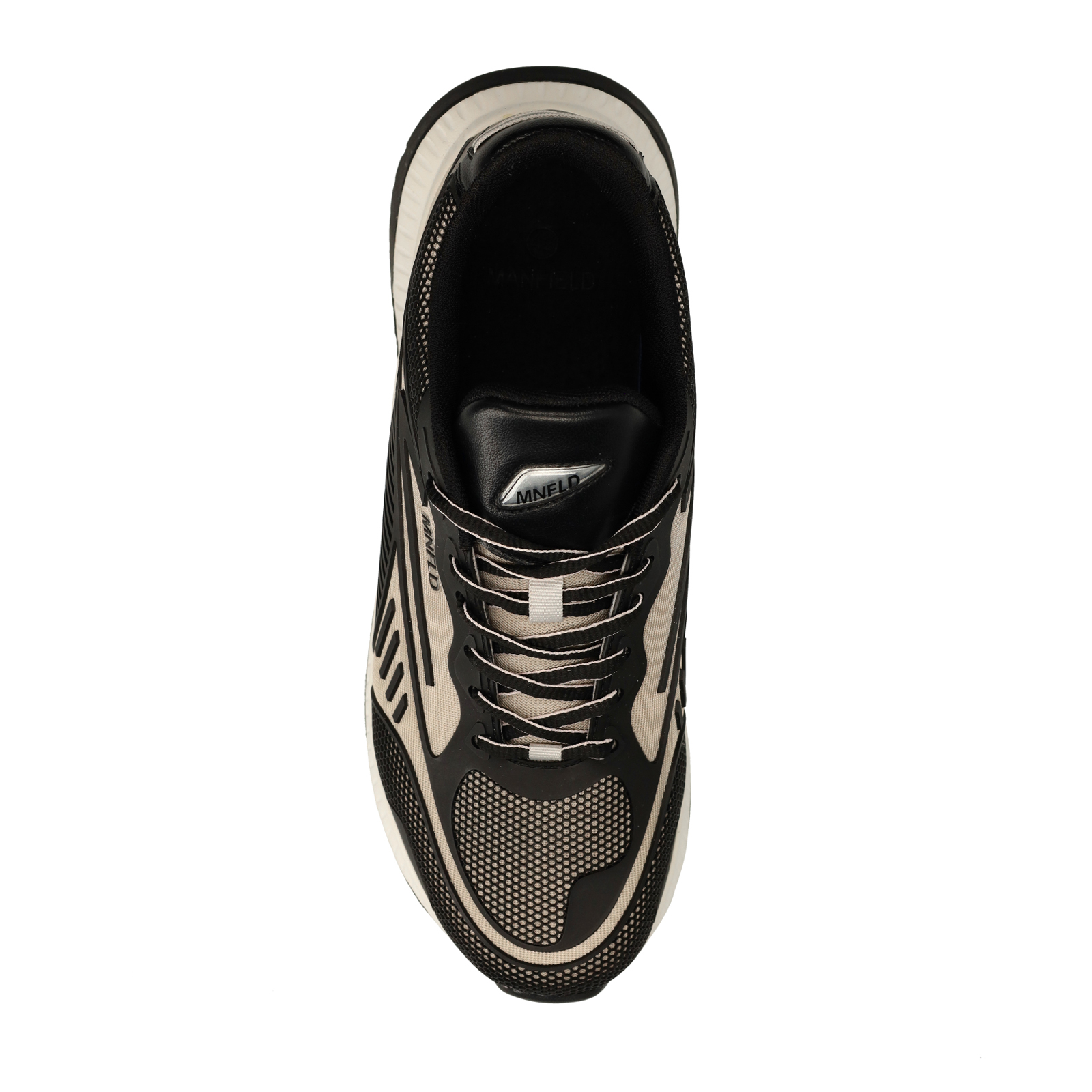 Beige leren sneakers