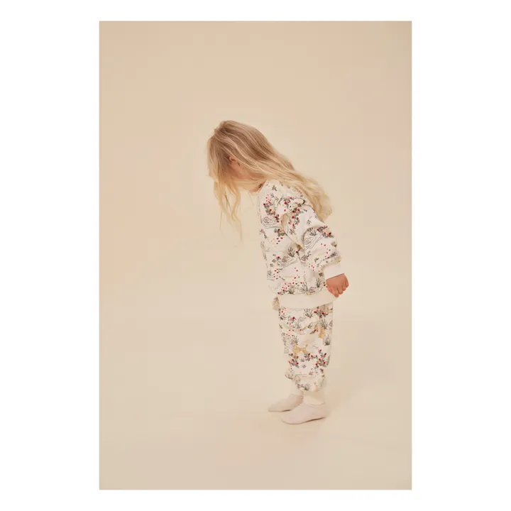 Konges Sløjd Sweat Loupi Lou Volants Coton Bio | Beige