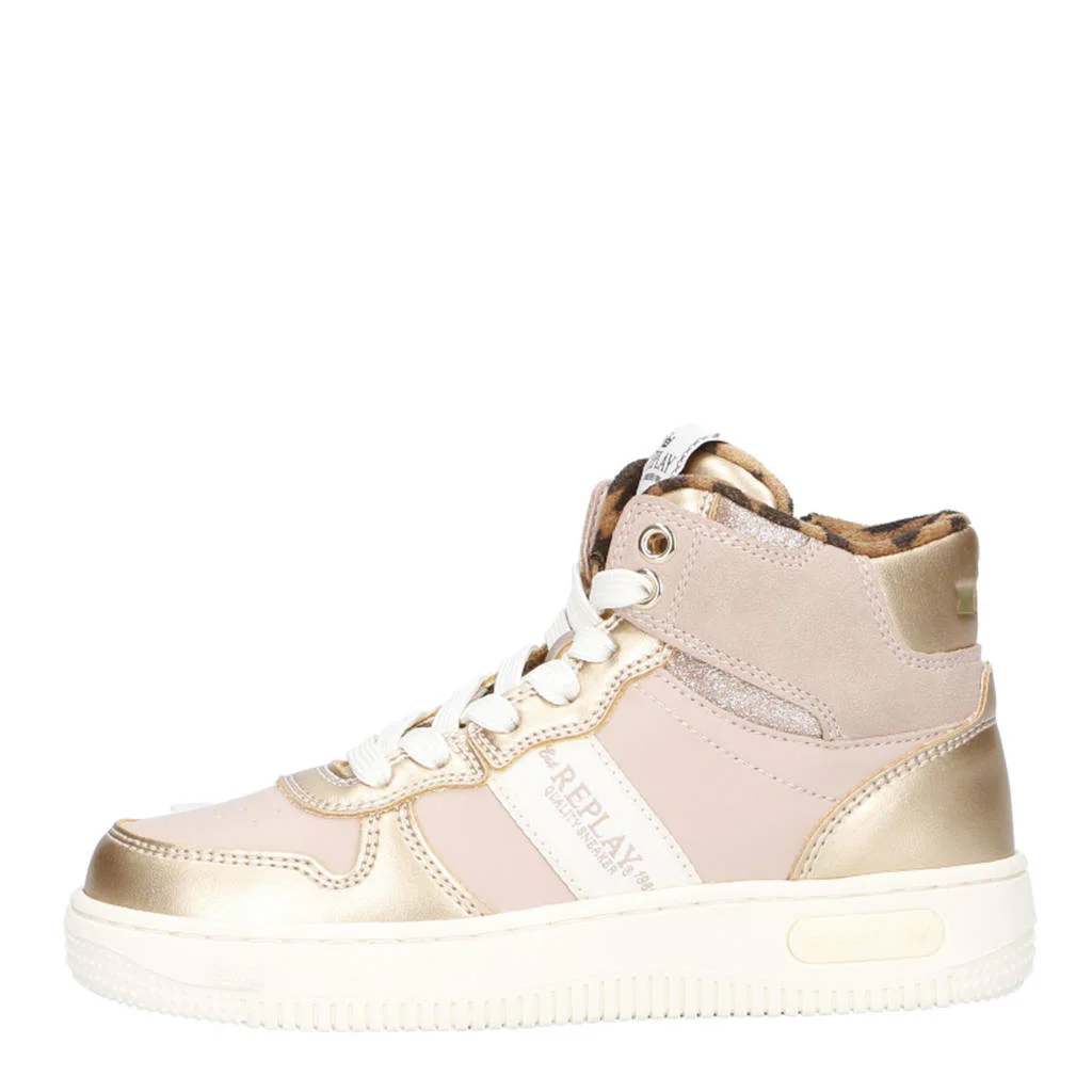 REPLAY Epic jrsneakers roze/goud