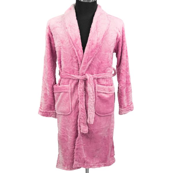 BigEurope Roupão Polar Liso - Rosa Bébé XL - PROU1515