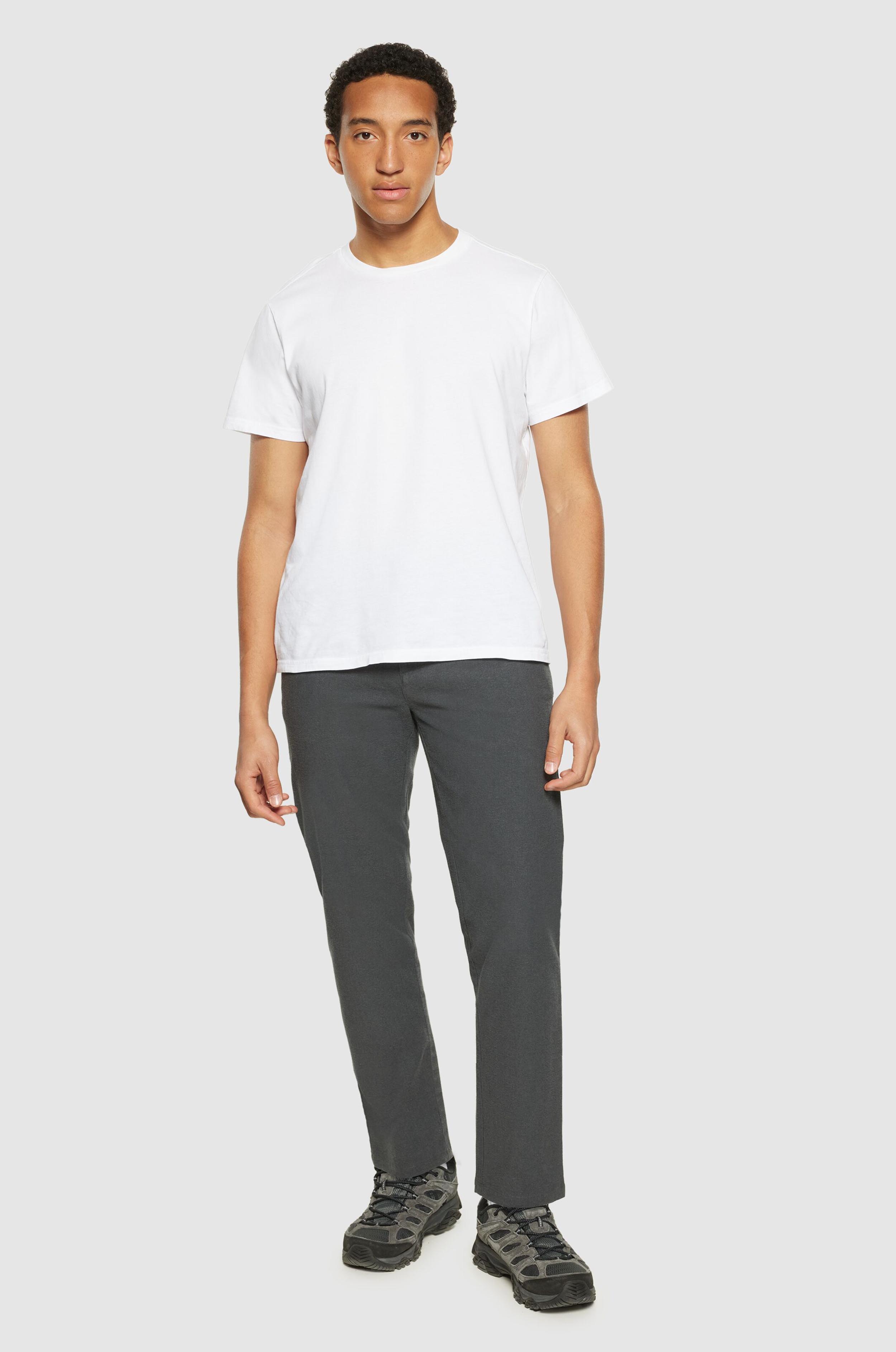 Knowledge Cotton Apparel Chinos Chuck Regular Flannel Chino Pants Gray Pinstripe