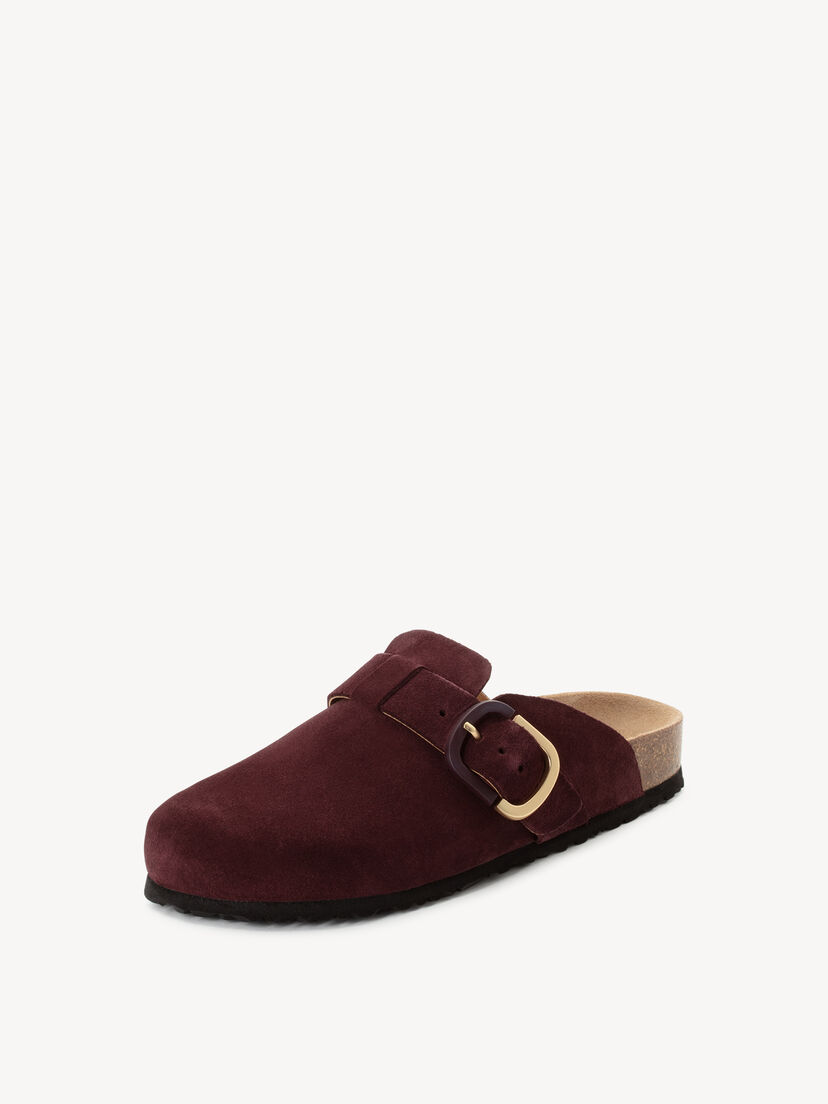 Leren Slipper - rood