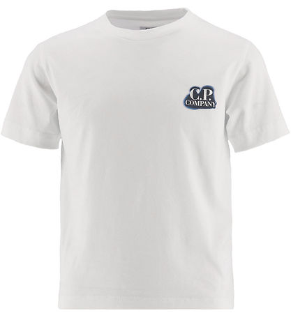 C.P. Company T-Shirt - Gaze White m. Blau