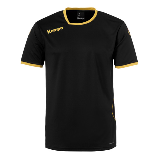 Curve Camiseta Negro/dourado Kempa