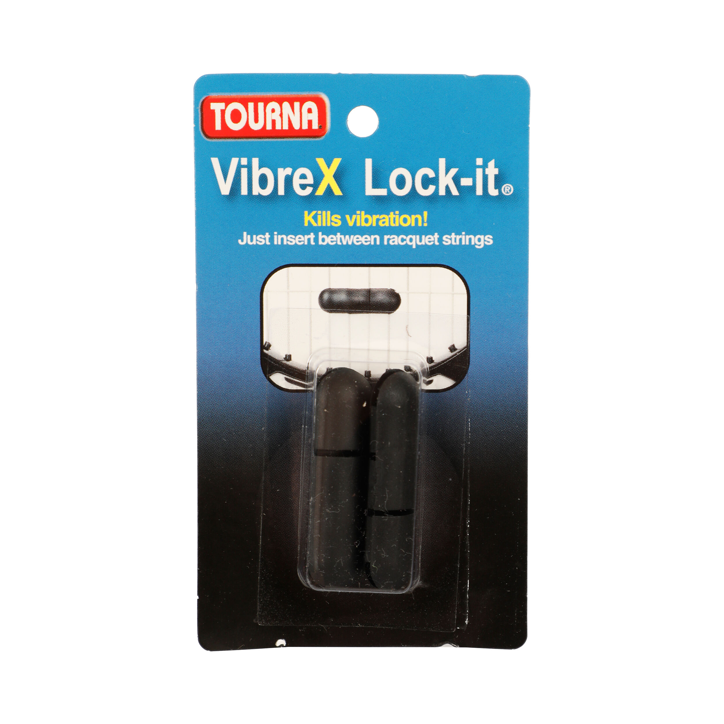 Tourna Vibrex Lock Antivibrateur Pack De 2 Unités - Noir