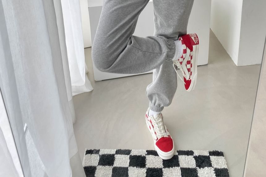 SeoulPop - Effen joggingbroek met trekkoordtaille