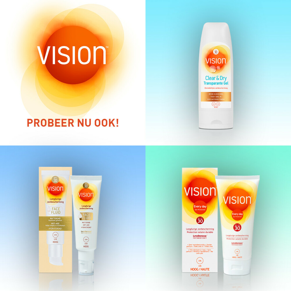 2x Vision Zonnebrand Natural Bronze SPF 30185 ml