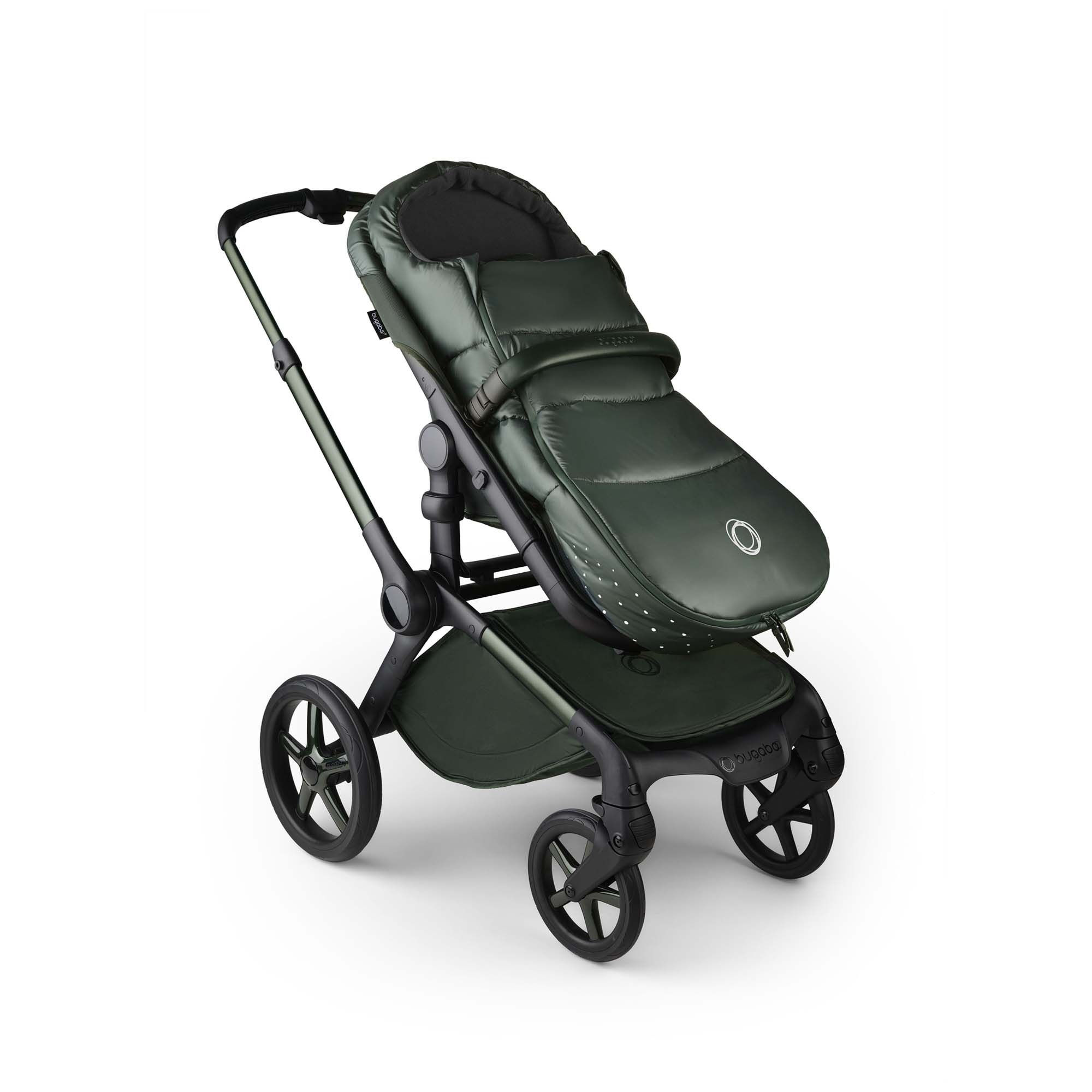 Bugaboo footmuff Noir Limited Edition Black Moonlight Midnight Green kopen? - Sh