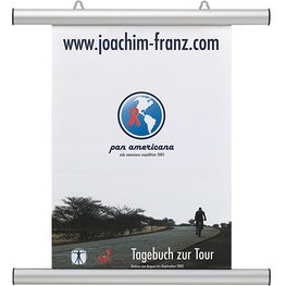 Profilé clipsable pour affiche aluminium - argent
