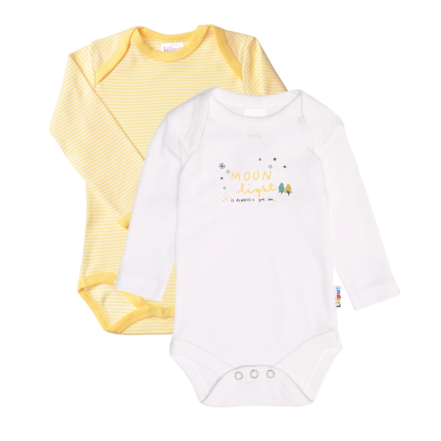 Liliput Baby-Body gelb und weiß