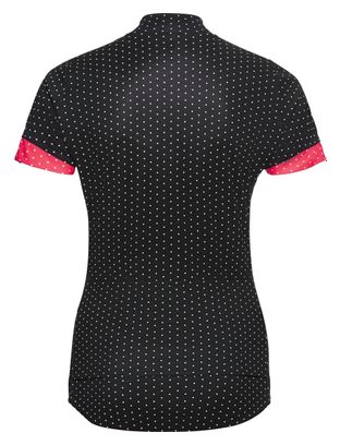 Maillot Manches Courtes Femme Odlo Essential Print Noir / Rose