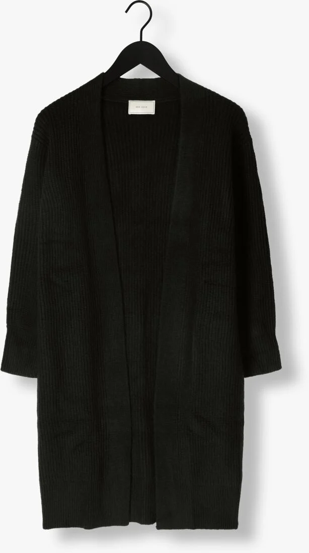 NEO NOIR zwarte neo noir vest giana heavy knit cardigan