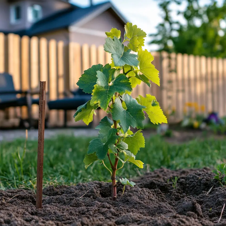 Druivenplant - Set van 3 - Vitis vinifera 'Chardonnay' - Hoogte 25-40cm - ⌀9cm