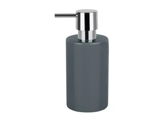 Distributeur de savon Céramique TUBE Gris Foncé Spirella