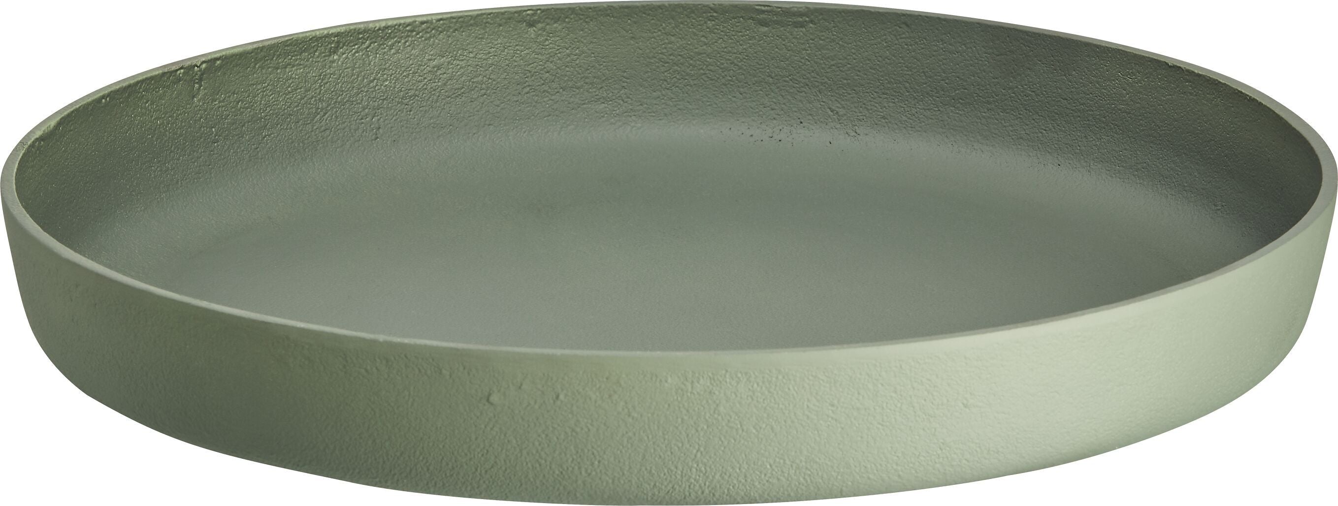 ELIZA Platte Rund grün 36.5x4.5cm - Grün / H: 4.5 cm