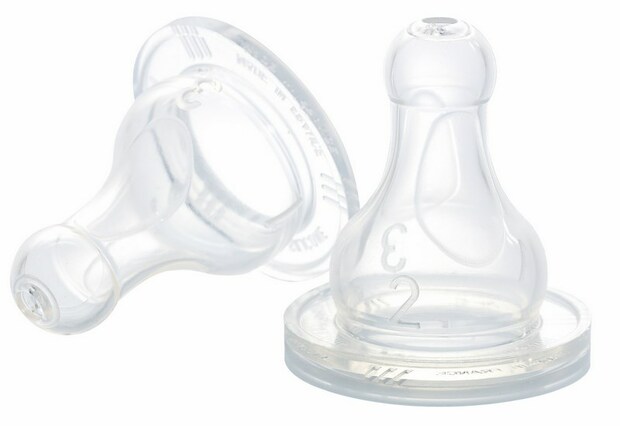 Lot 2 tétines silicone 1er âge - BEABA