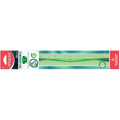 Règle plate Flex, 400 mm, en plastique, flexible