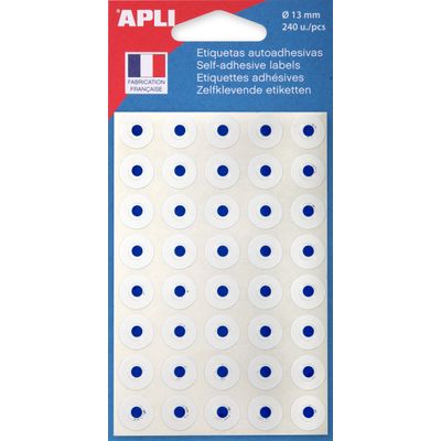 Apli - 240 Œillets blancs - diamètre 13 mm - réf 111931