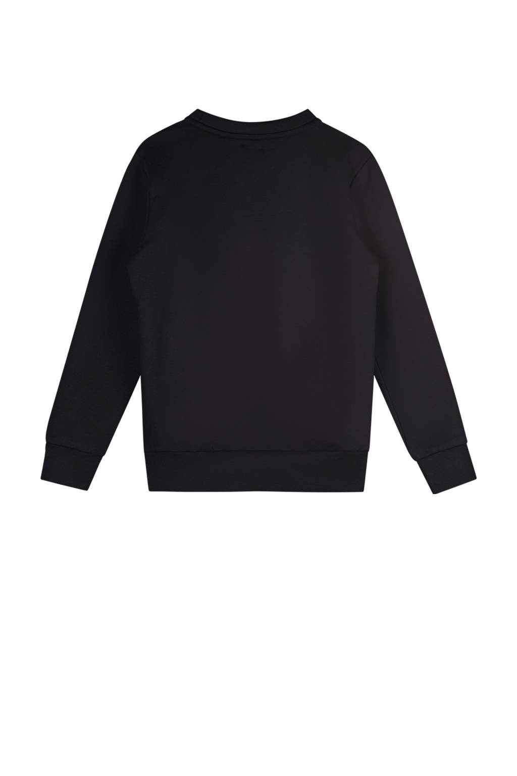 Moodstreet gebreide sweater Sev met printopdruk zwart