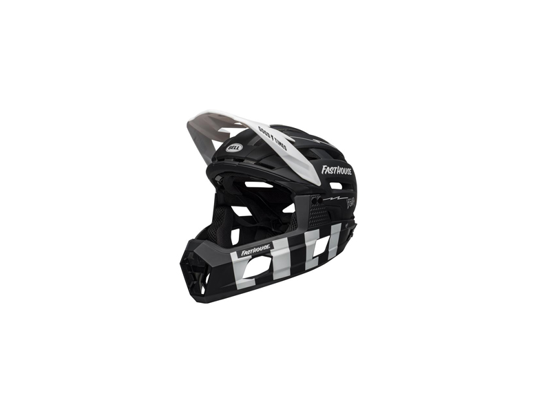 Bell Super Air fullfacehjelm sort/hvid large