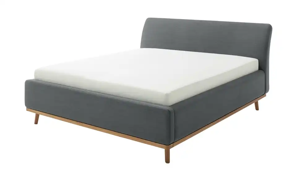 Polsterbettgestell Merla Anthrazit 160 cm