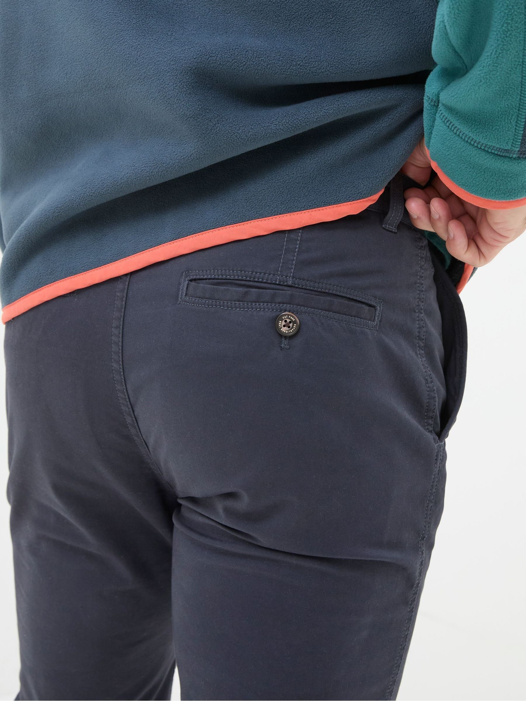 Marineblauw - FatFace - Slim-fit chino