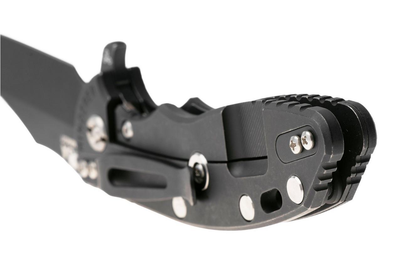 Rick Hinderer XM-18 3.5, Battle Black CPM MagnaCut Bowie, Black G10 zakmes