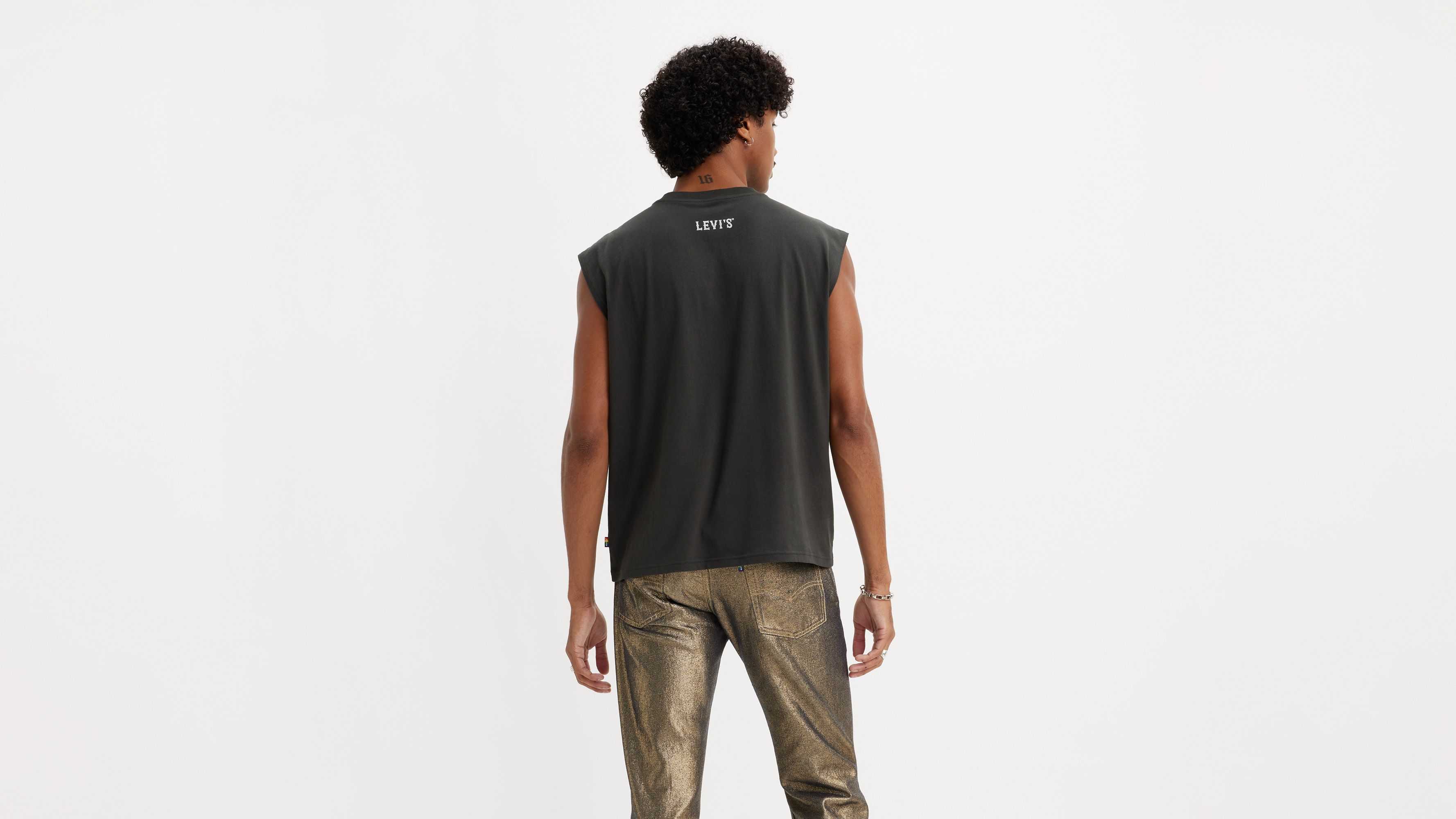 Levi's® Pride Débardeur crop Muscle - Pirate Black - Noir