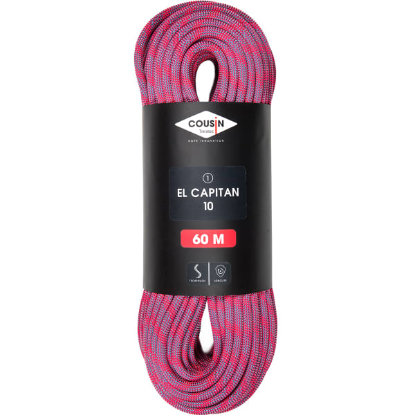 Corde alpinisme COUSIN EL CAPITAN 10 60M PINK/BLUE ELECTRIC