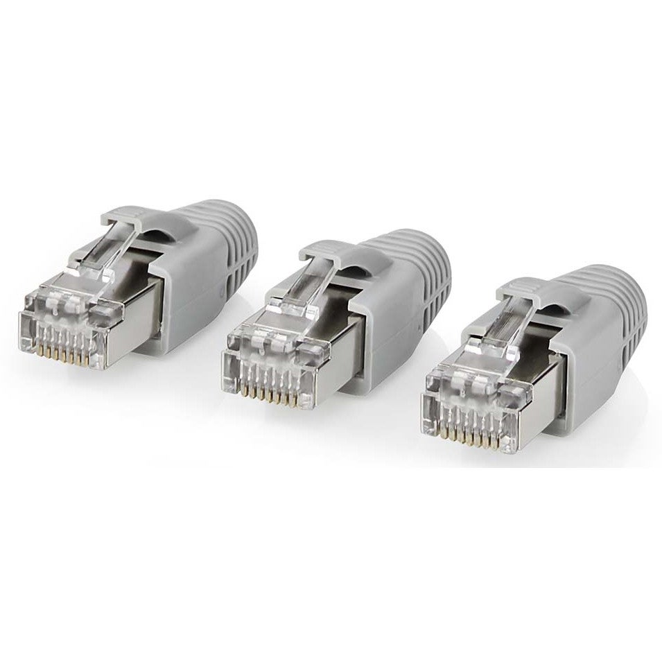 Nedis CCBW89370GY RJ45-connector voor CAT6 FTP netwerkkabel (set van 10)