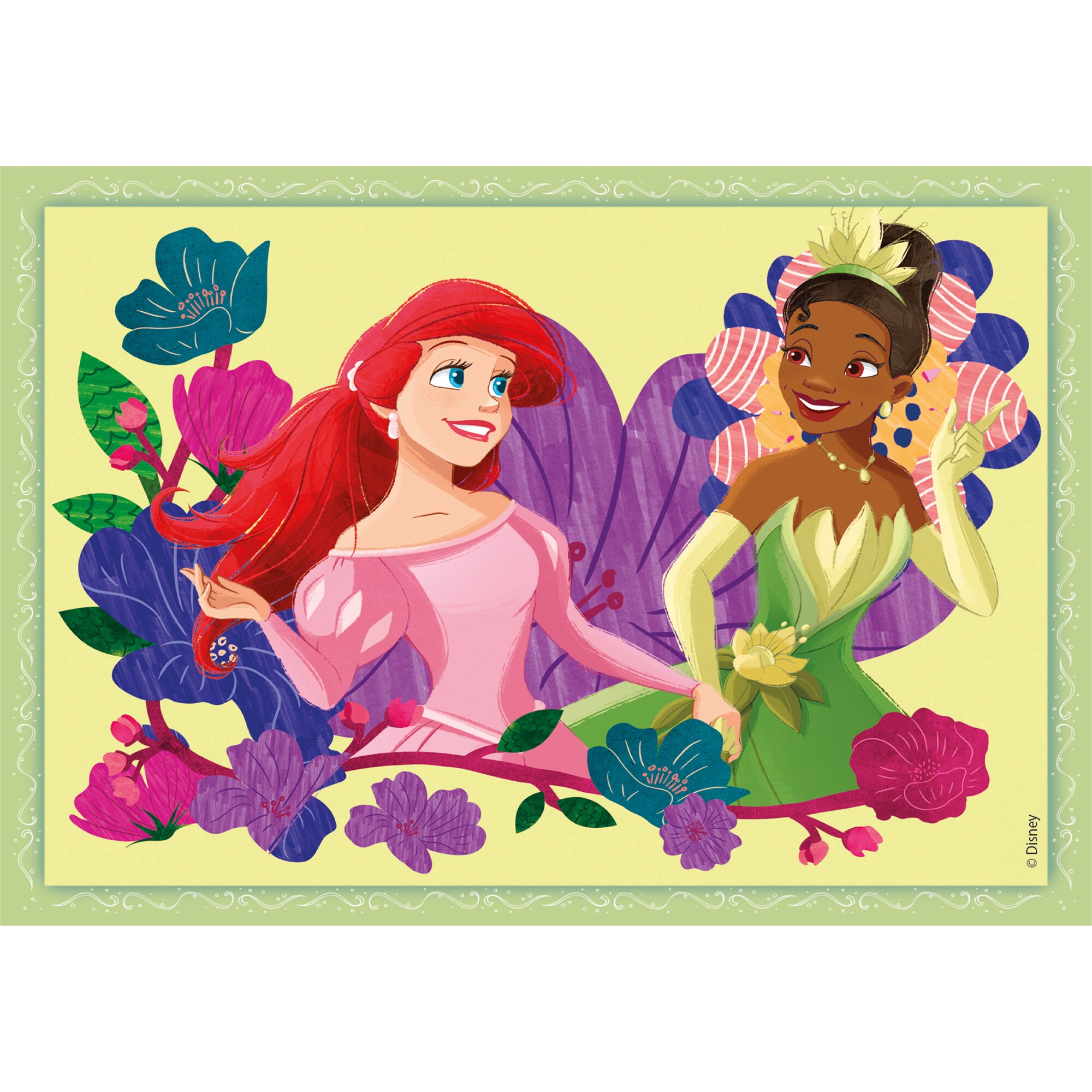 Clementoni Puzzle Supercolor 4 in 1 - Disney Princess