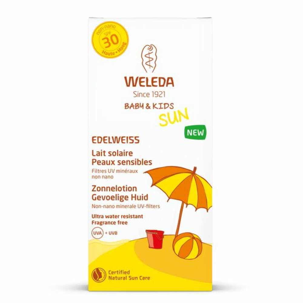 WELEDA Edelweiss Zonnelotion Gevoelige Huid SPF30150 ml