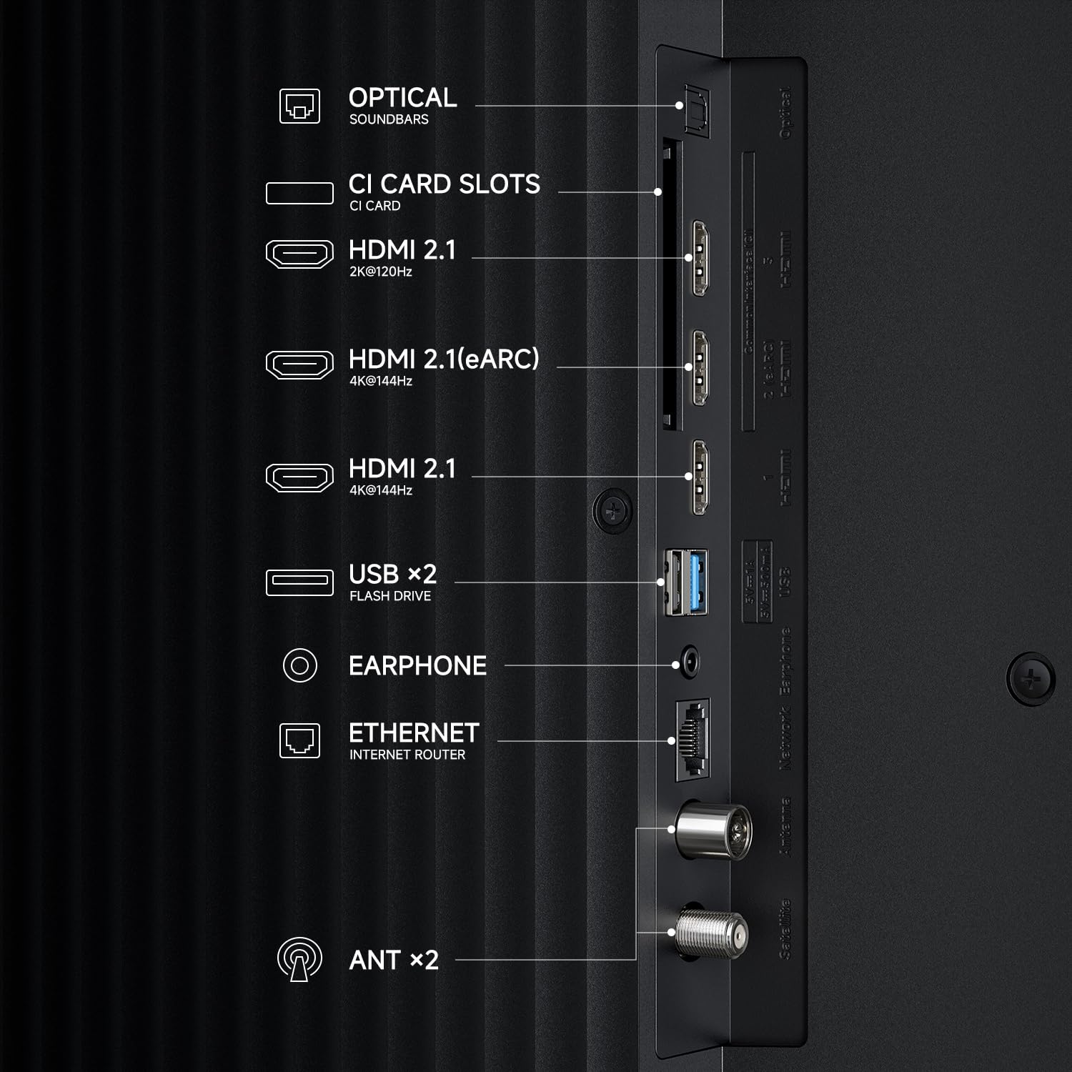 XIAOMI TV S Pro Mini LED 65, Smart TV, Dolby Vision, Dolby Atmos, QLED 4K, 144Hz, Google TV, HDR10+, Triple Tuner, DVB T2, MEMC, DTS-X, Harman AudioEF