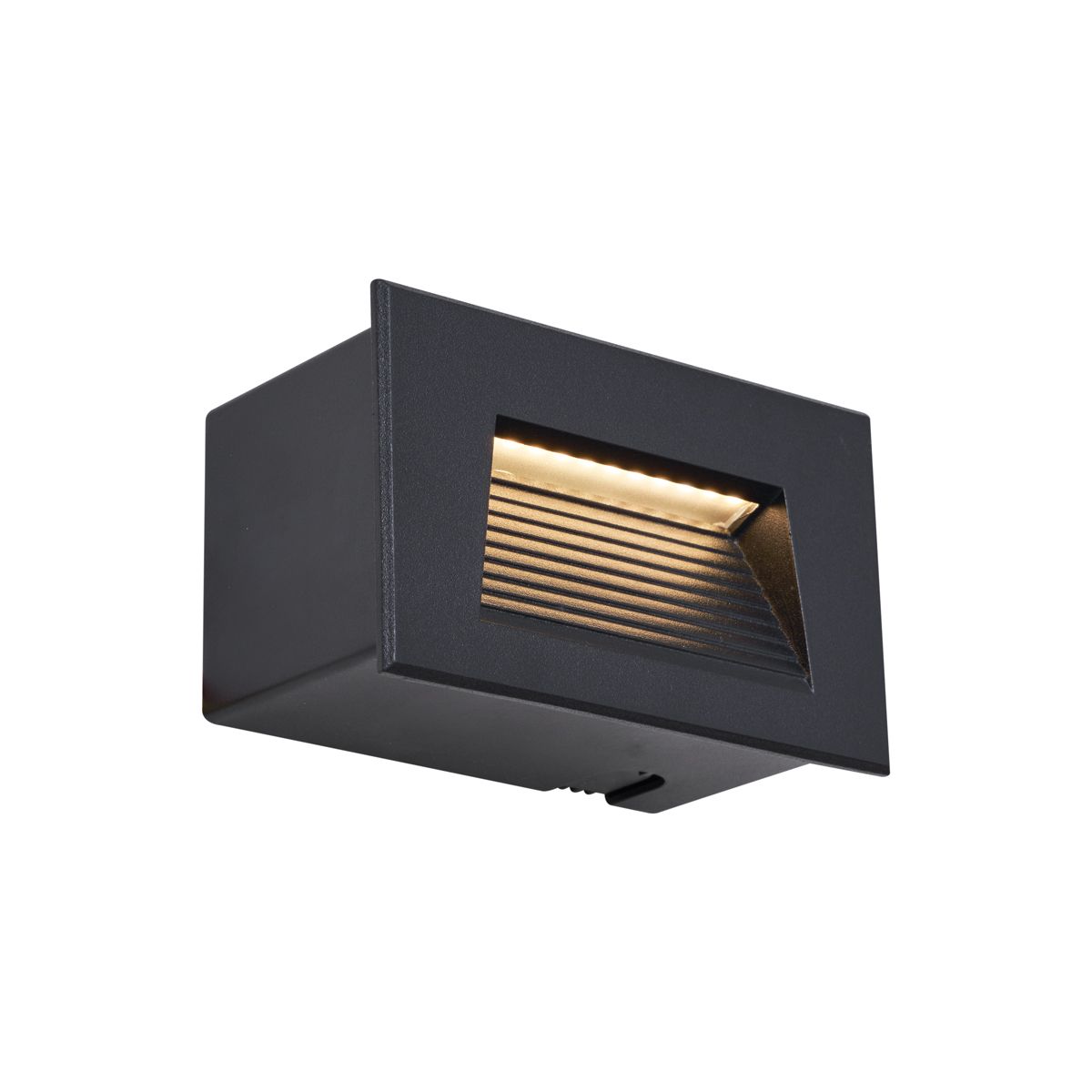 Moderne inbouw wandlamp zwart 11,5cm incl. LED IP65 - Trem