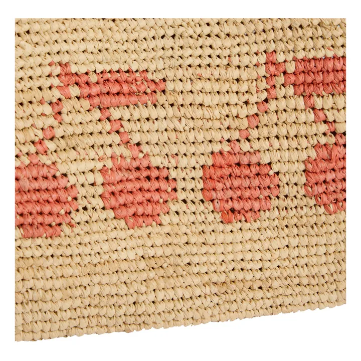 Bonpoint Sac en Raphia Cerises Fama | Beige