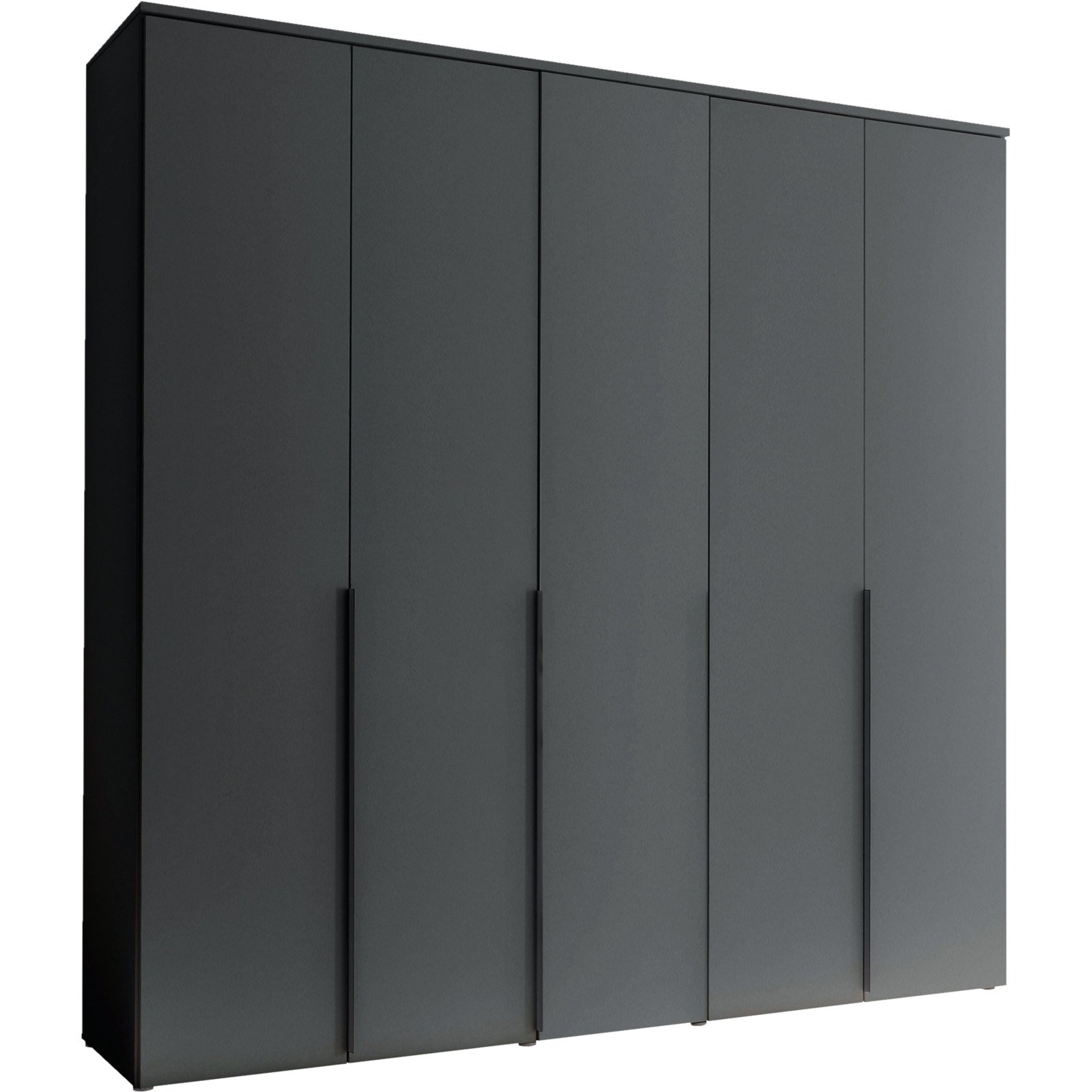 Drehtürenschrank Kevo Dekor 225 x 225 x 52 cm, mit Spiegel weiss