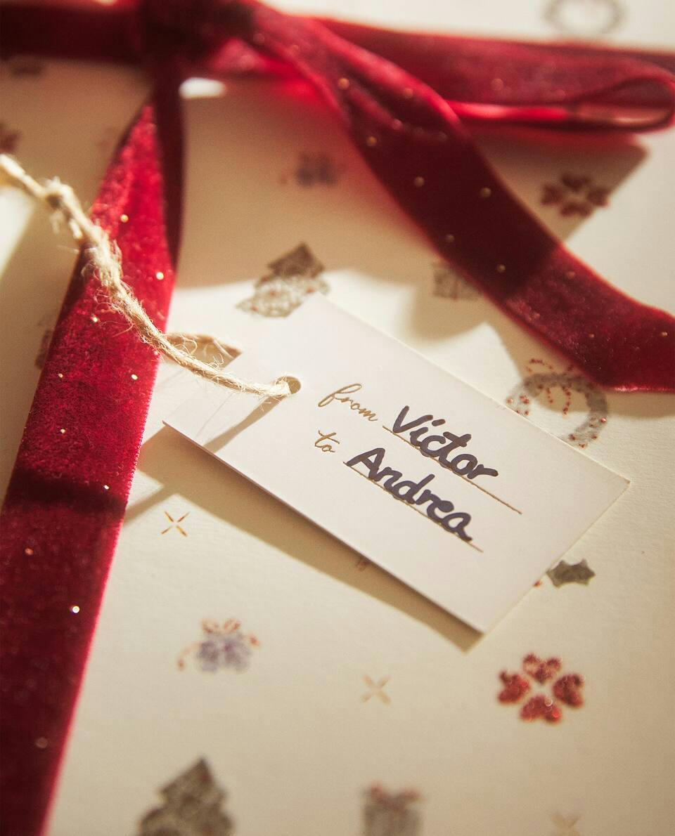 Pacote com etiquetas para presentes de Natal infantis (pacote com 12)
