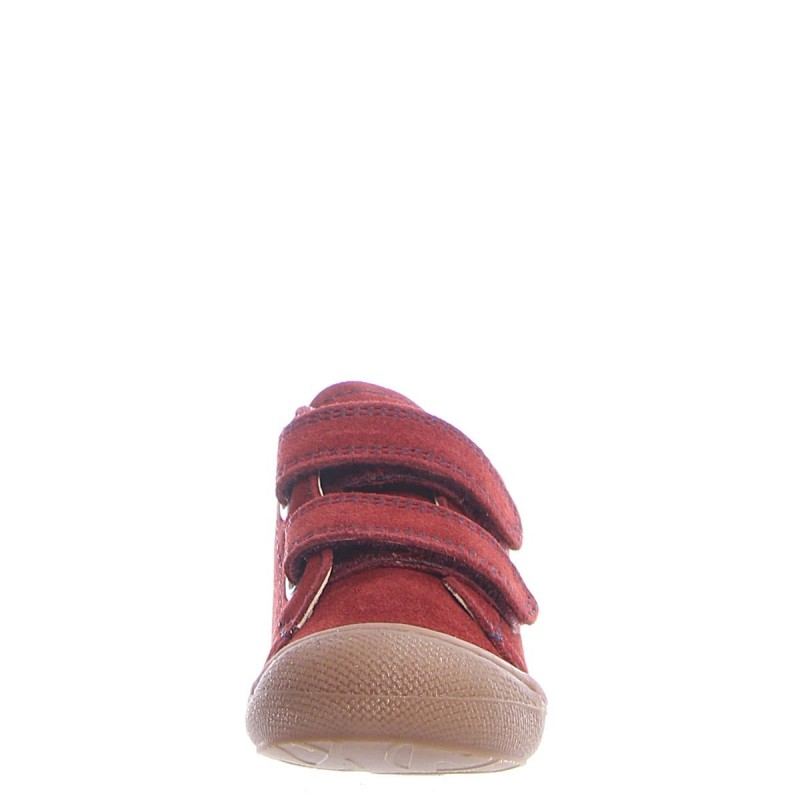 Naturino Naturino Cocoon Supersouple Velcros Nubuck Rouge