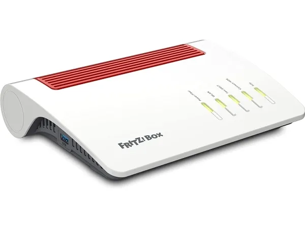 AVM FRITZ!Box 5590 Fiber - Trådløs router - mesh - GPON-terminal/stemmekort 1GbE, 2.5GbE, GPON, AON - Wi-Fi 6 - Dual Band - VoIP telefon adapter (DECT)