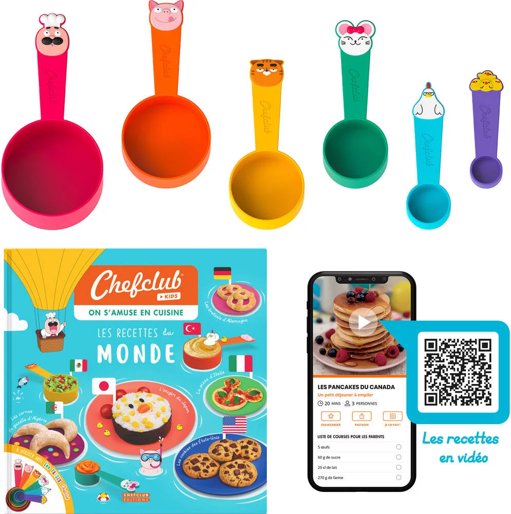 CHEFCLUB -COFFRET KIDS RECETTES DU MONDE