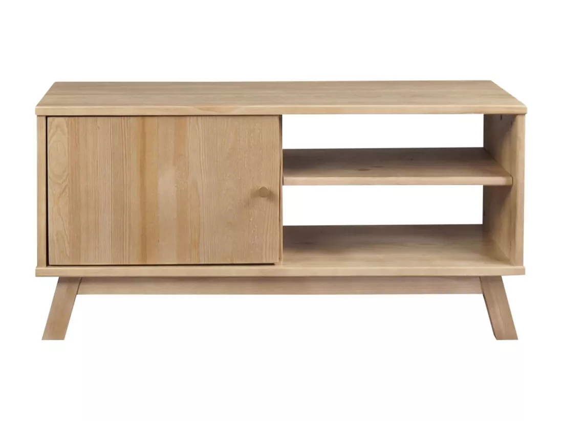 Armoire RTV en bois Oregon 109 cm, coloris chêne